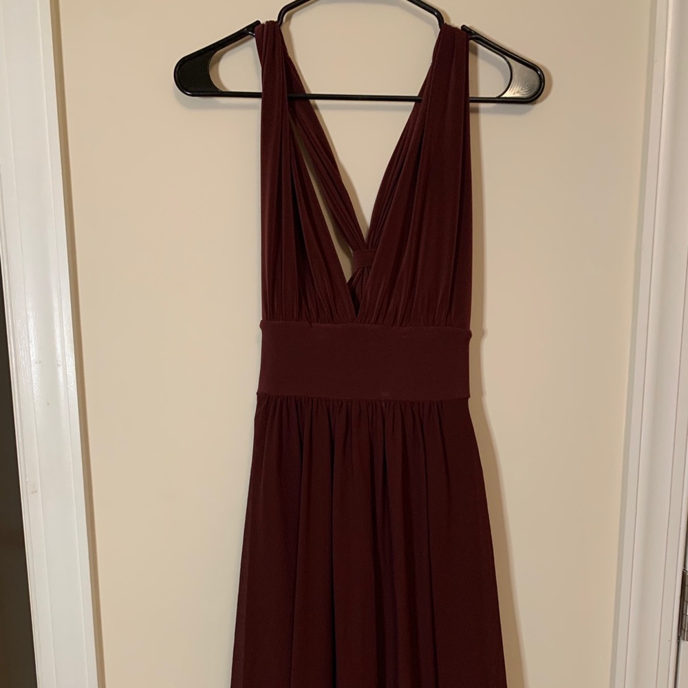 Adjustable Maroon Dress